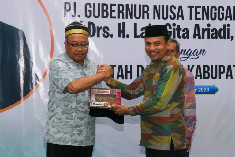 Silaturahmi Bersama Bupati Dompu dan Jajaran, Pj. Gubernur ajak Bersyukur Stok Beras NTB Aman