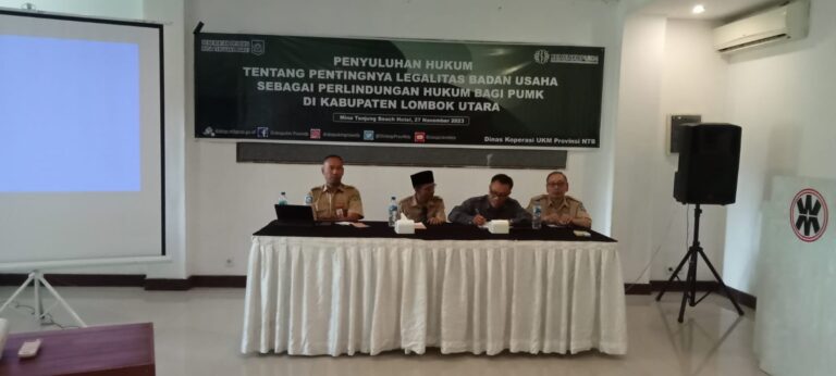 Bimtek Penyuluhan Hukum Tentang Pentingnya Legalitas Badan Usaha