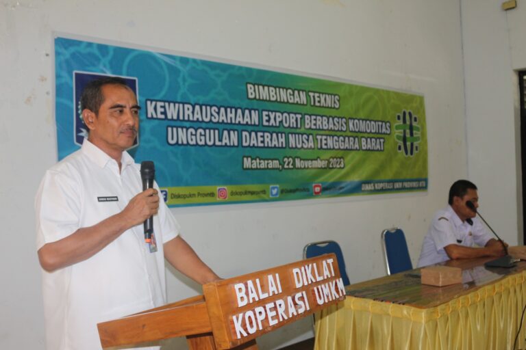 Bimbingan Teknis Kewirausahaan Export Berbasis KomoditasInggulan Daerah Nusa Tenggara Barat.