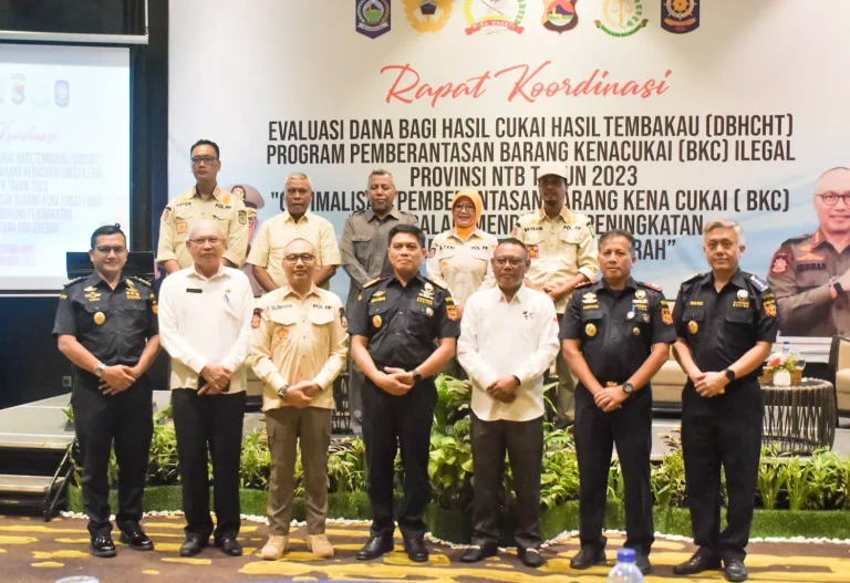 Pj Sekda Buka Rakor Evaluasi DBHCHT Provinsi NTB 2023
