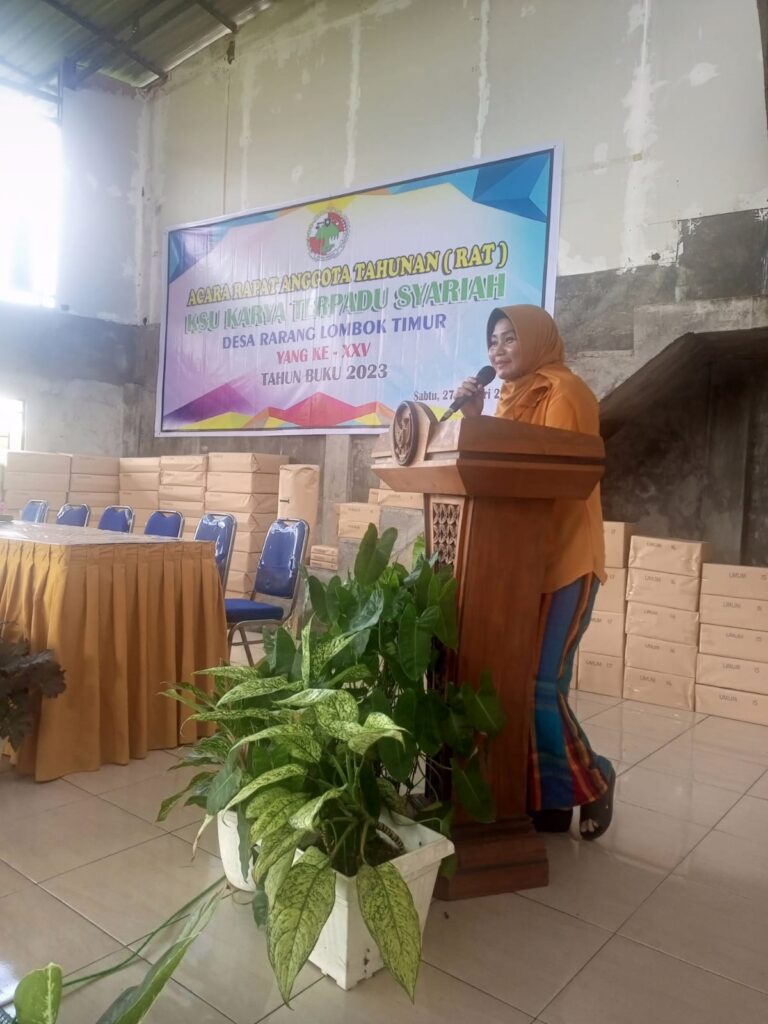 Rapat Anggota Tahunan (RAT) Tahun Buku 2023 Koperasi Syaraiah Karya Terpadu Rarang Kabupaten Lombok Timur