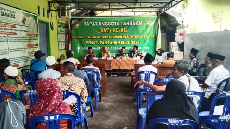 Rapat Anggota Tahunan (RAT) Tahun Buku 2023 Koperasi Syariah Al Akhwan Amanah Sejahtera Suralaga