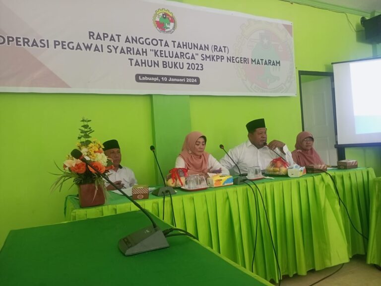 RAT Koperasi Pegawai Syariah “Keluarga” SMKPP Mataram