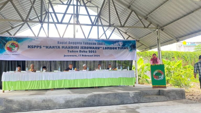 Rapat Anggota Tahunan (RAT) Tahun Buku 2023 KSPPS Karya Mandiri Jerowaru