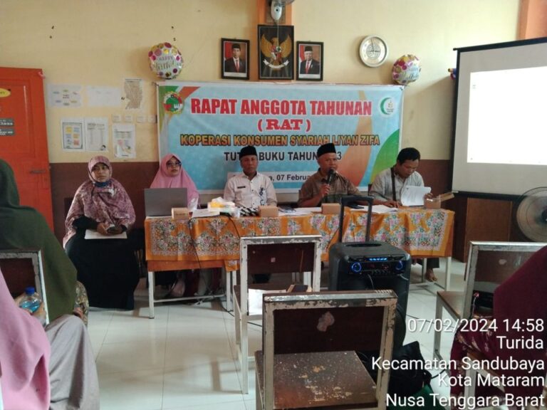 Rapat Anggota Tahunan (RAT) Koperasi Komsumen Liyan Zifa Tahun Buku 2023