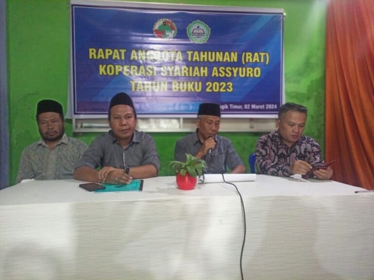 Rapat Anggota Tahunan (RAT) Tahun Buku 2023 Koperasi Syari’ah Asyyuro
