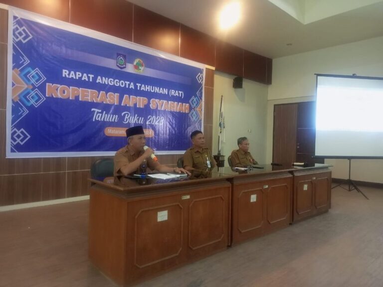 Rapat Anggota Tahunan (RAT) Tahun Buku 2023 Koperasi APIP Syariah Inspektorat ProV. NTB