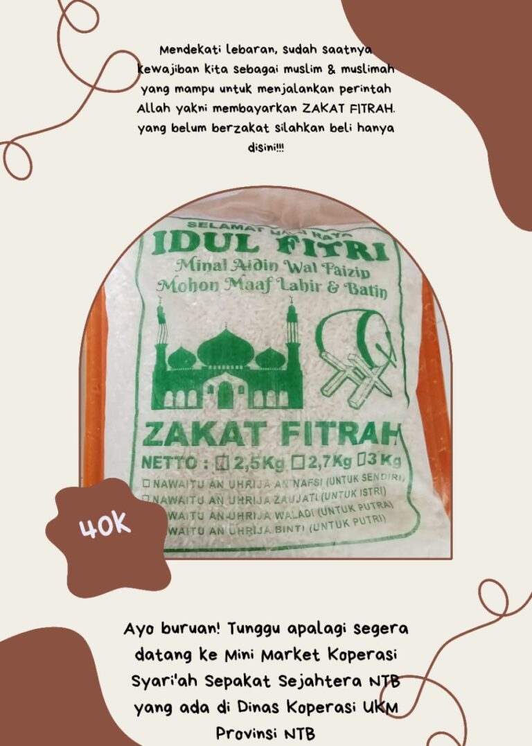 Beras Fitrah dan Aneka Camilan