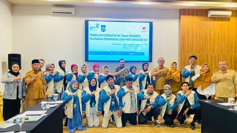 Pembekalan Koordinator dan Tenaga Pendamping Pelaksanaan Pendamping Usaha Mikro Mengakses KUR