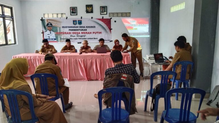 Musyawarah Desa khusus Pembentukan Koperasi Desa Merah Putih