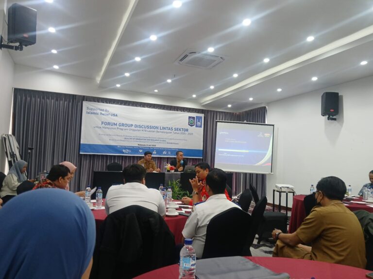 FGD Lintas Sektor untuk menyusun Program unggulan NTB Lestari Berkelanjuan Tahun 2025-2029