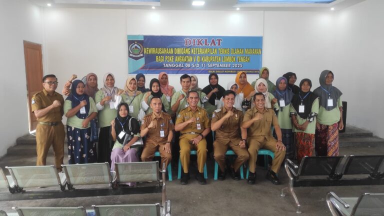 Diklat Olahan Makanan Dorong Pemberdayaan P3KE di Lombok Tengah