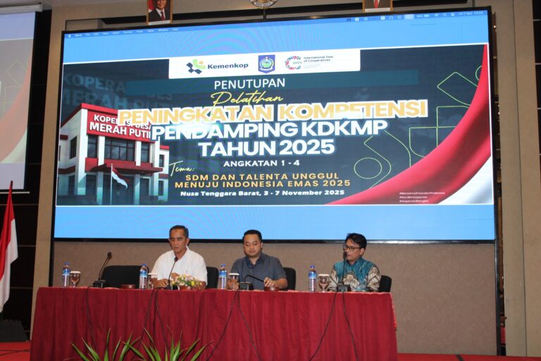 Stafsus Menteri Koperasi Tutup Pelatihan Peningkatan Kompetensi Pendampingan KDKMP di NTB