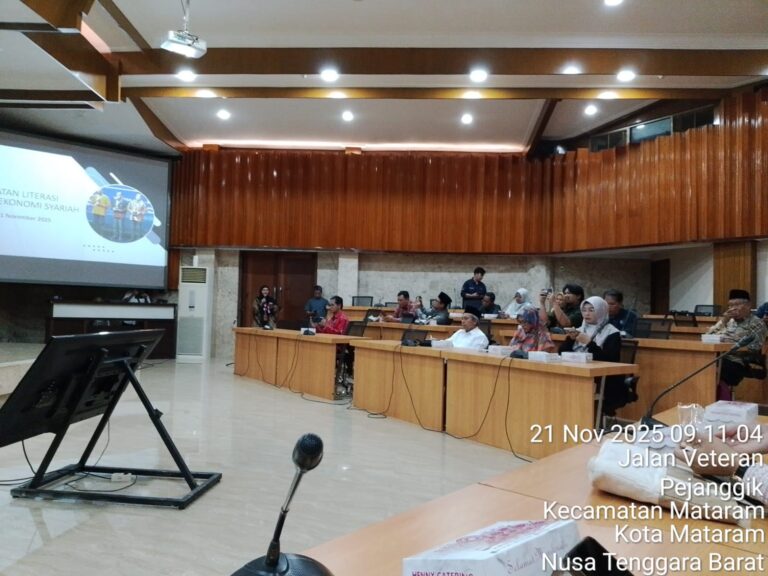 Sinergi Perkuat Ekonomi Syariah di NTB, Diskop UKM NTB Hadiri Konsolidasi Literasi