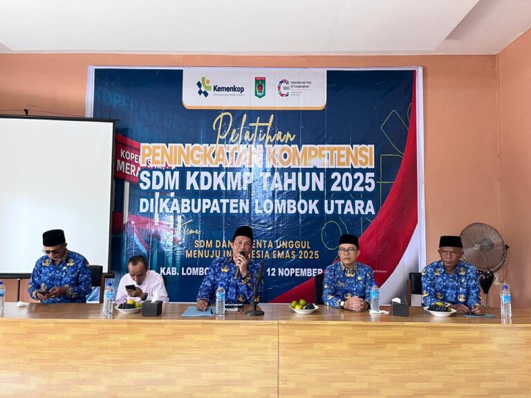 Diskop UKM NTB Hadiri Pembukaan Pelatihan Peningkatan Kompetensi SDM KDKMP Lombok Utara