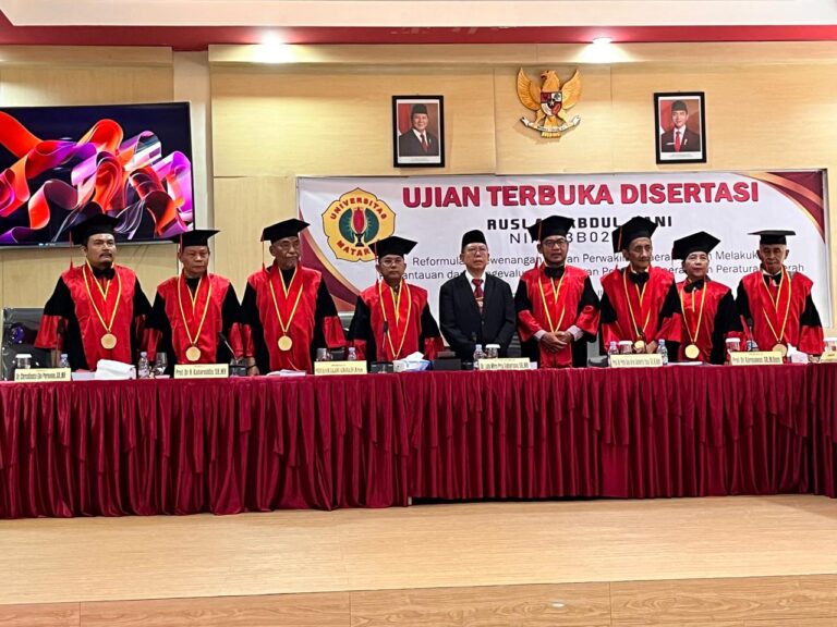 Sekretaris Dinas Koperasi UKM NTB Hadiri Ujian Terbuka Disertasi di Universitas Mataram