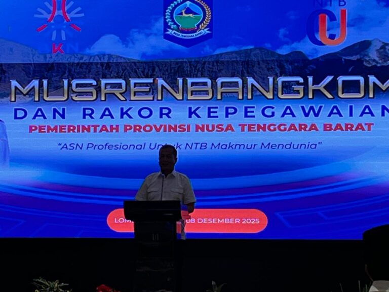 Sekretaris Diskop UKM NTB Hadiri Musrenbangkom dan Rakor Kepegawaian Pemprov NTB
